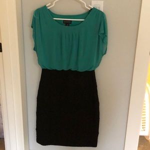 Black and Green dress